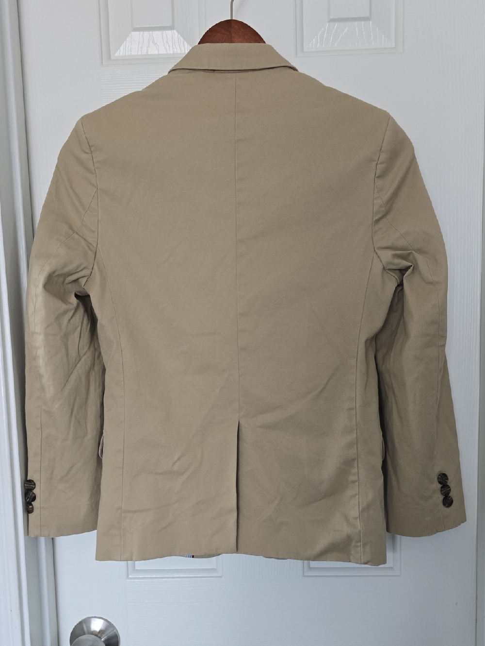 Tommy Hilfiger Boys Khaki Cotton Blazer Jacket Size 12 2 Button Formal - Picture 7 of 9